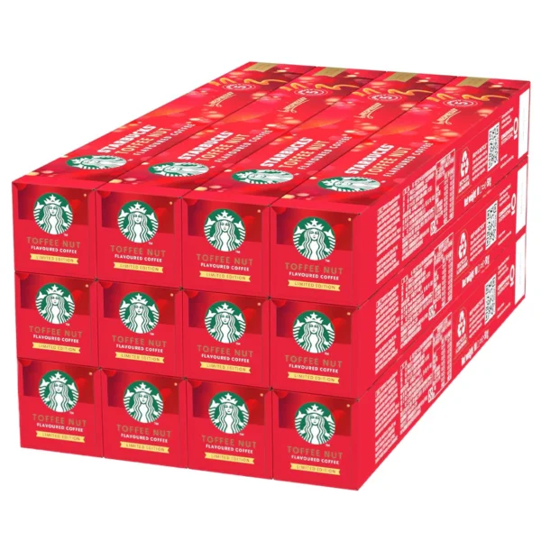 Starbucks By Nespresso Toffee Nut Coffee 12x10 Nespresso Coffee Capsules