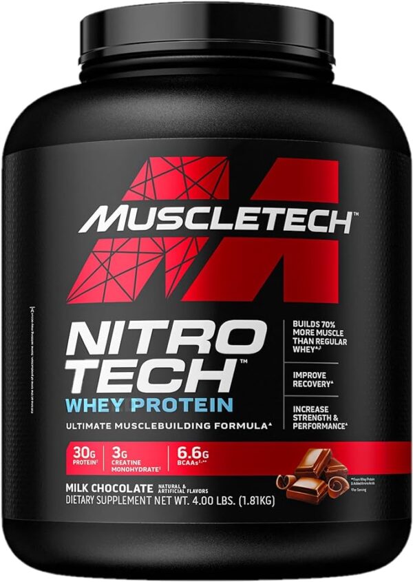 MuscleTech NitroTech Whey Protein Powder